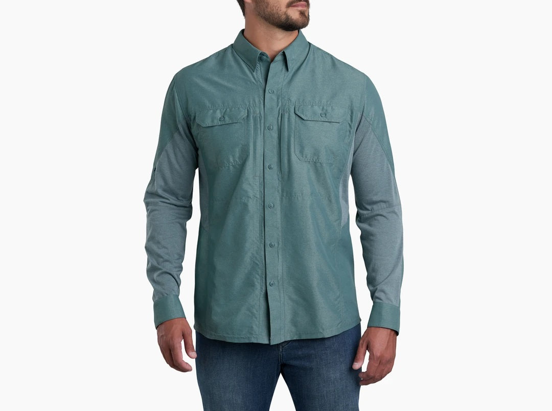 (Final Sale) Airspeed Long Sleeve Shirt- Deep Waters